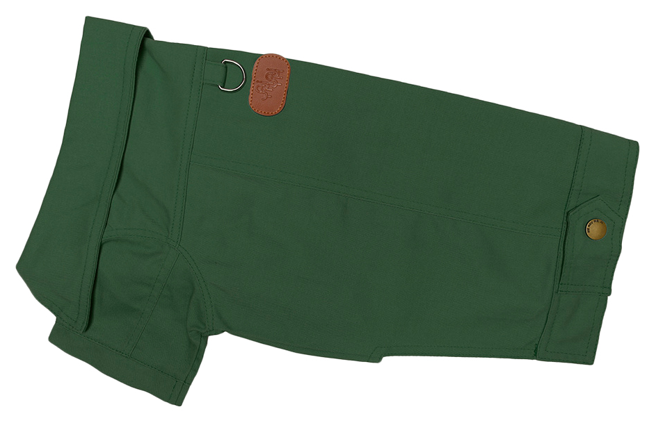 фото Куртка для собак yami-yami одежда, унисекс, зеленый, xs, длина спины 20 см