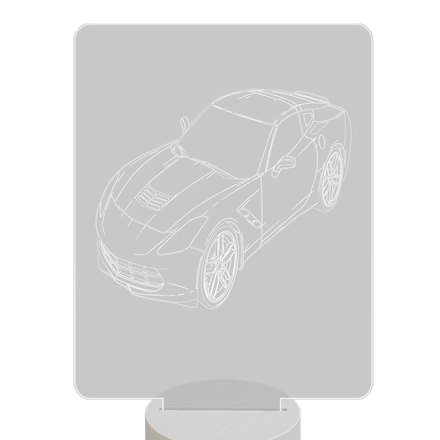 Ночник детский настольный Magic Lady Машина гоночная 3D, светодиодный, на батарейках