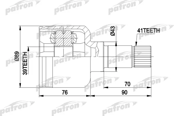 

PATRON ШРУС PATRON PCV5020