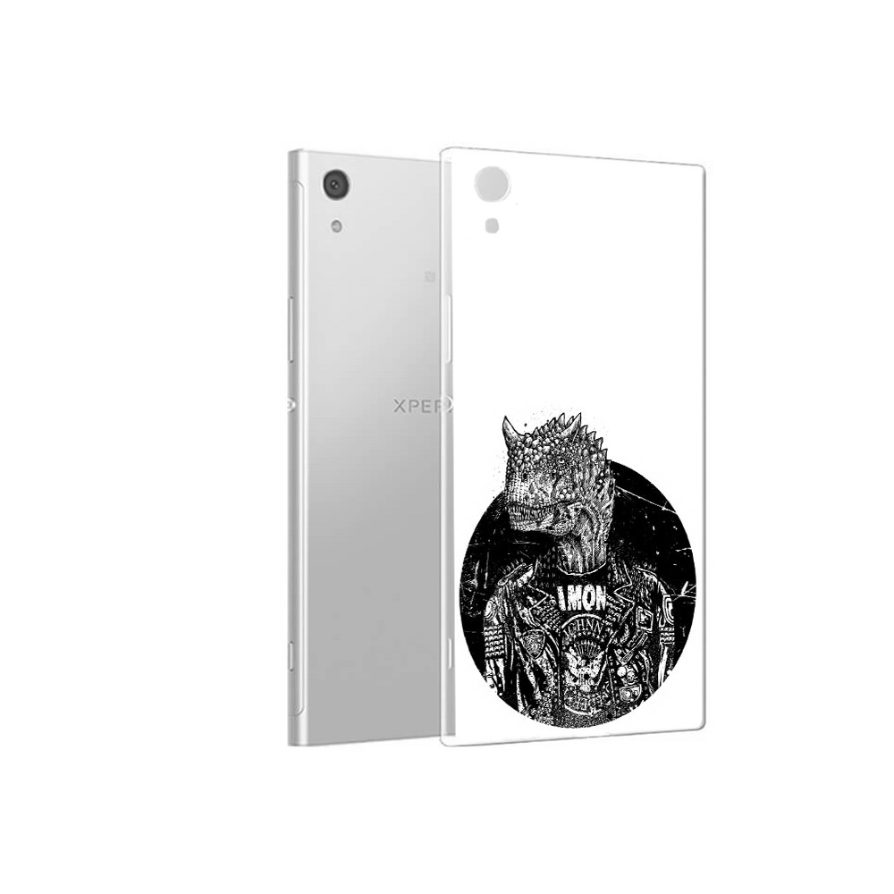 

Чехол MyPads Tocco для Sony Xperia XA1 динозавр в куртке (PT67093.240.328), Прозрачный, Tocco