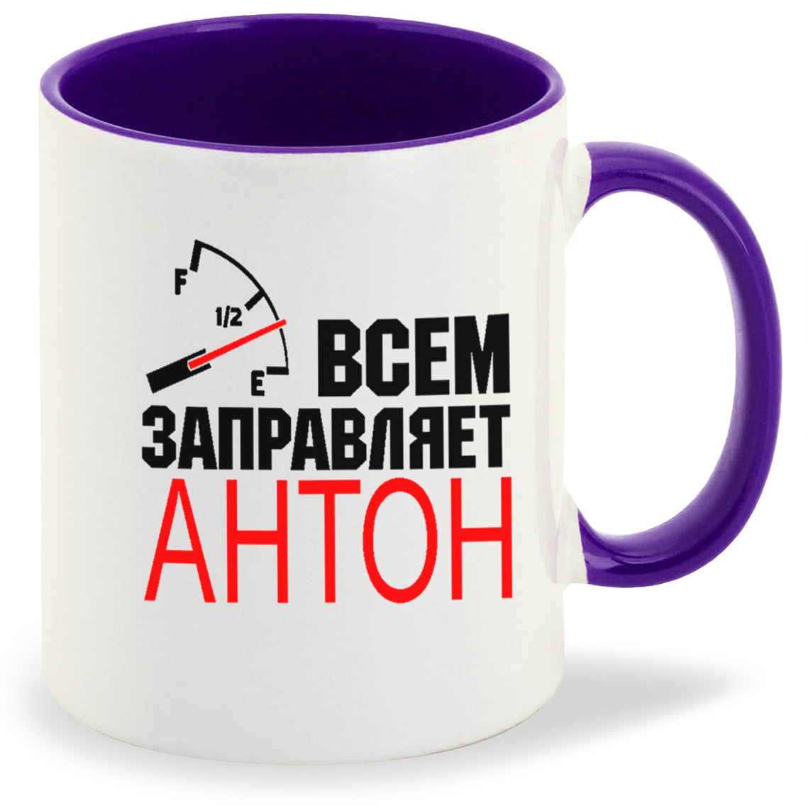 

Кружка CoolPodarok Всем заправляет Антон, Всем заправляет Антон