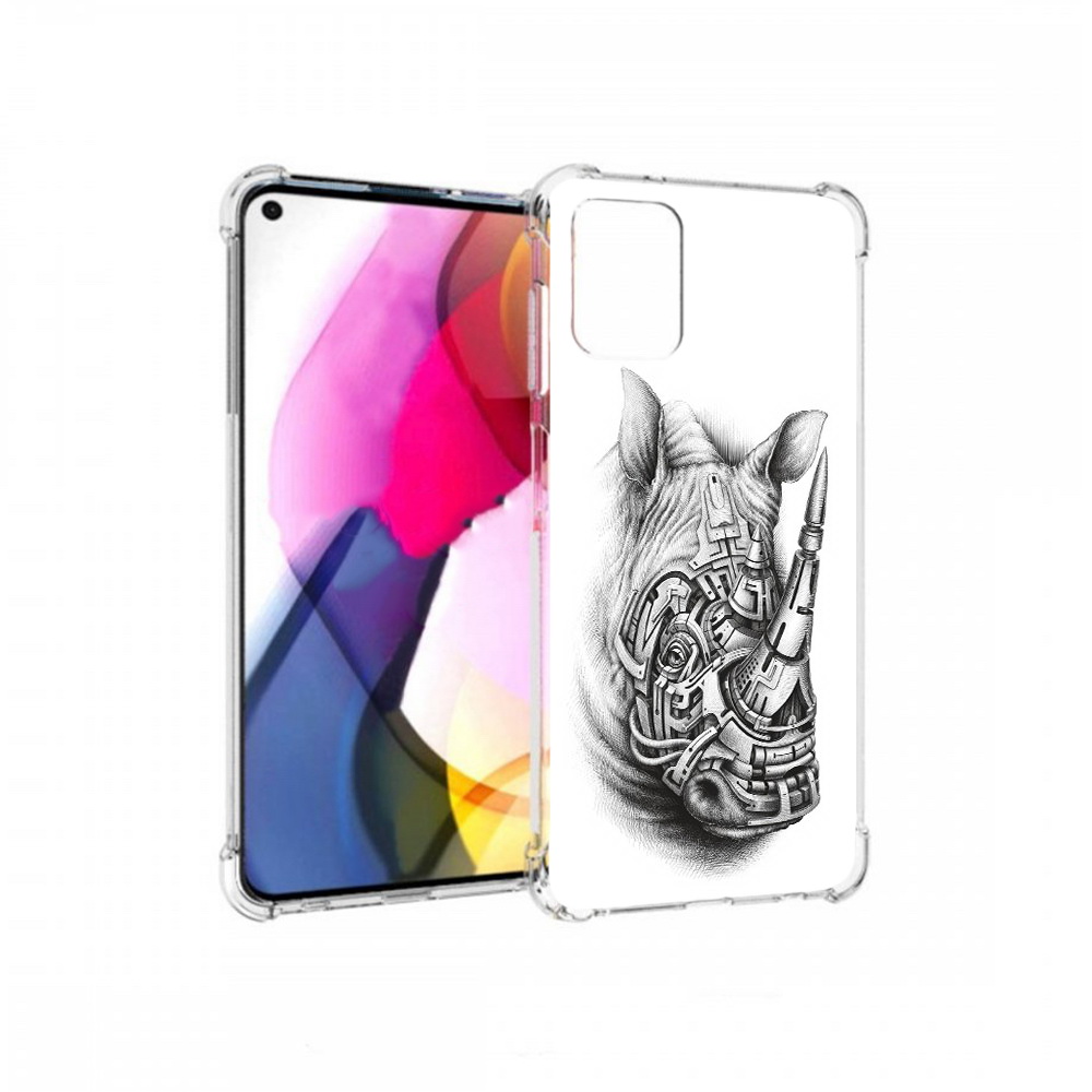 

Чехол MyPads Tocco для Motorola Moto G стальной носорог (PT227060.366.620), Прозрачный, Tocco