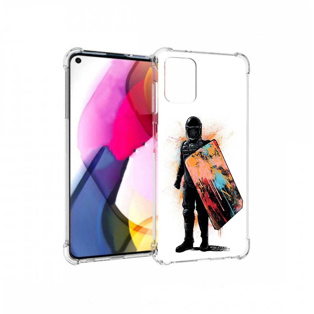 

Чехол MyPads Tocco для Motorola Moto G солдат с красочным щитом (PT227060.366.614), Прозрачный, Tocco