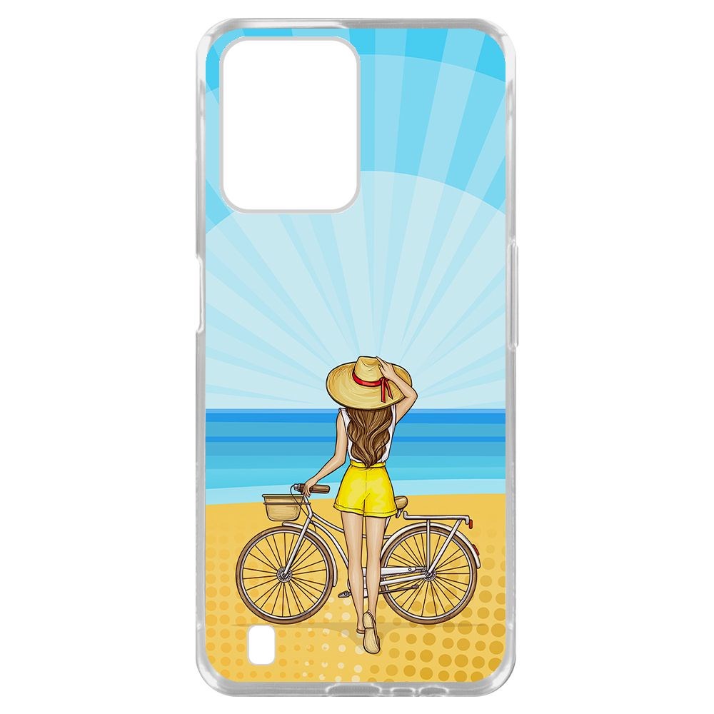 Чехол-накладка Krutoff Clear Case Шорты женские для Realme C31