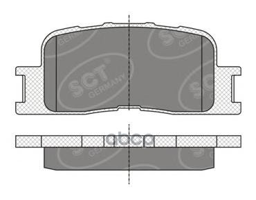 

Колодки Тормозные (4 Шт.) Rr Toyota Camry 01- Sct Germany С(6-11)-С9-У4-Ся5 SCT SP334