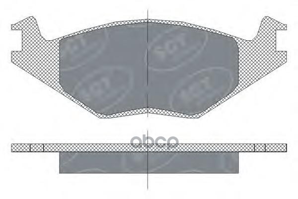 

Колодки Тормозные (4 Шт.) Fr Vag Vw G2 Sct Germany С(6-11)-С8-У4-Ся3 SCT SP114