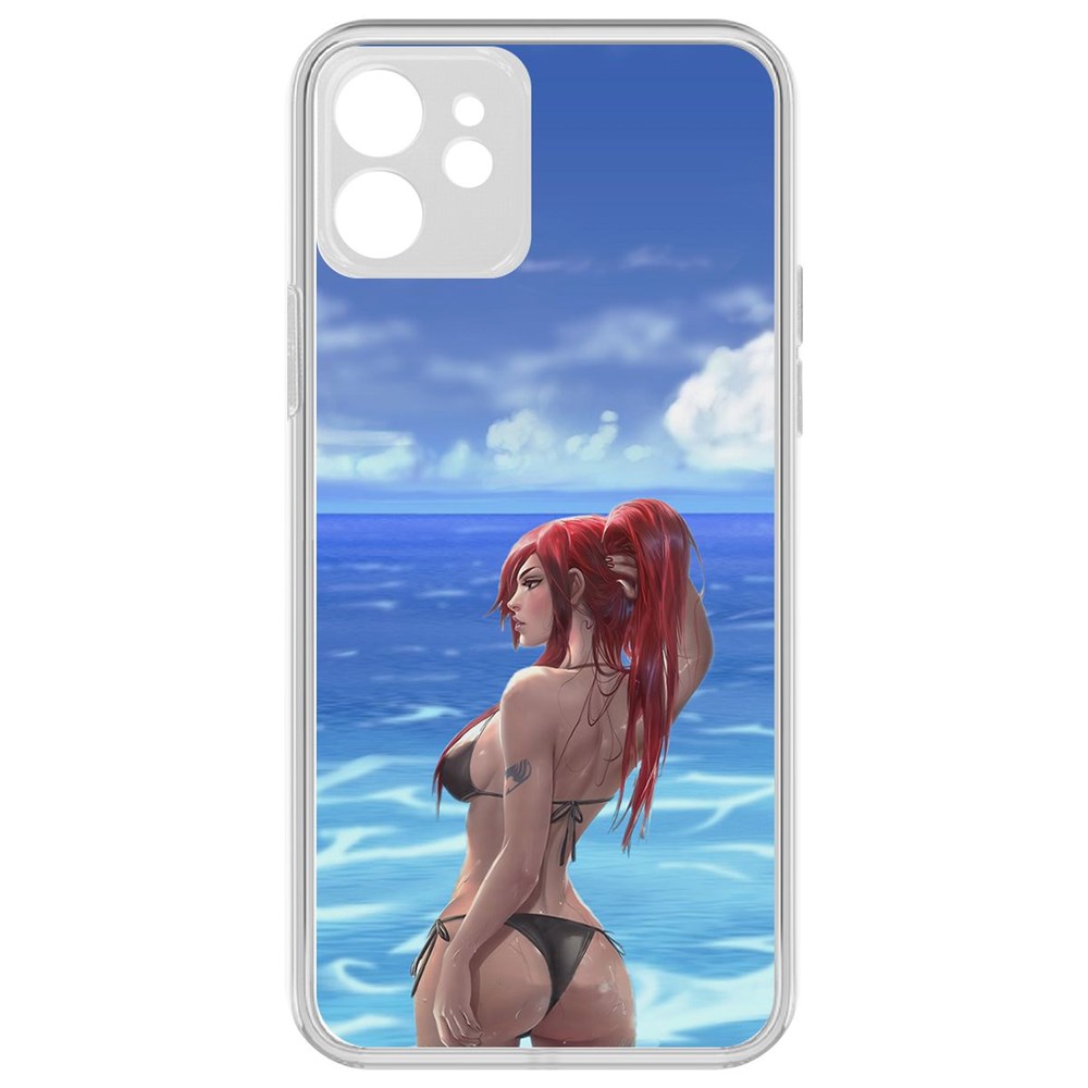 фото Чехол-накладка krutoff clear case купальник женский для iphone 12 с защитой камеры