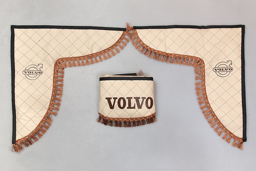 

Ламбрекен VOLVO эко-кожа (Бежевый с коричневым)лобового стекла и, Бежевый;коричневый