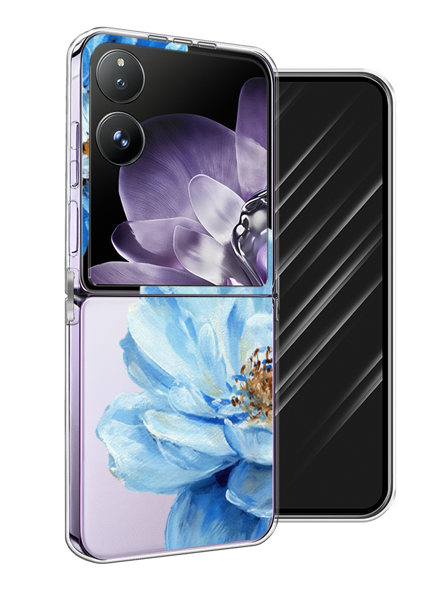 

Чехол Awog на Xiaomi Mix Flip "Голубые клематисы", Голубой, 323150-1
