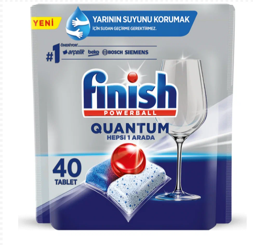 фото Таблетки для посудомоечных машин finish quantum 40 шт