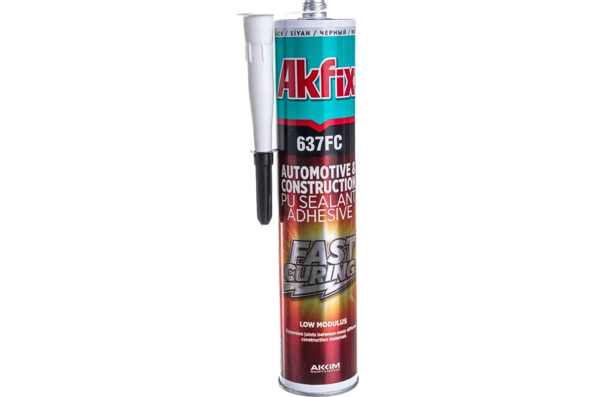 

Полиуретановый быстросохнущий герметик Akfix 637FC, черный, 310 мл AA373