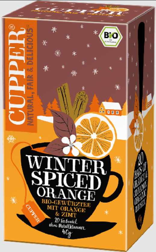 

Чай Cupper Tea Winter Spiced Orange Зимний Пряный Апельсин, 20 пакетиков