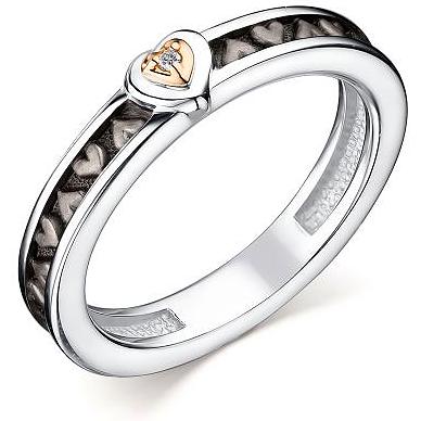 

Кольцо из серебра с бриллиантом р. 15,5 АЛЬКОР 01-2391_000Б-17, 01-2391_000Б-17