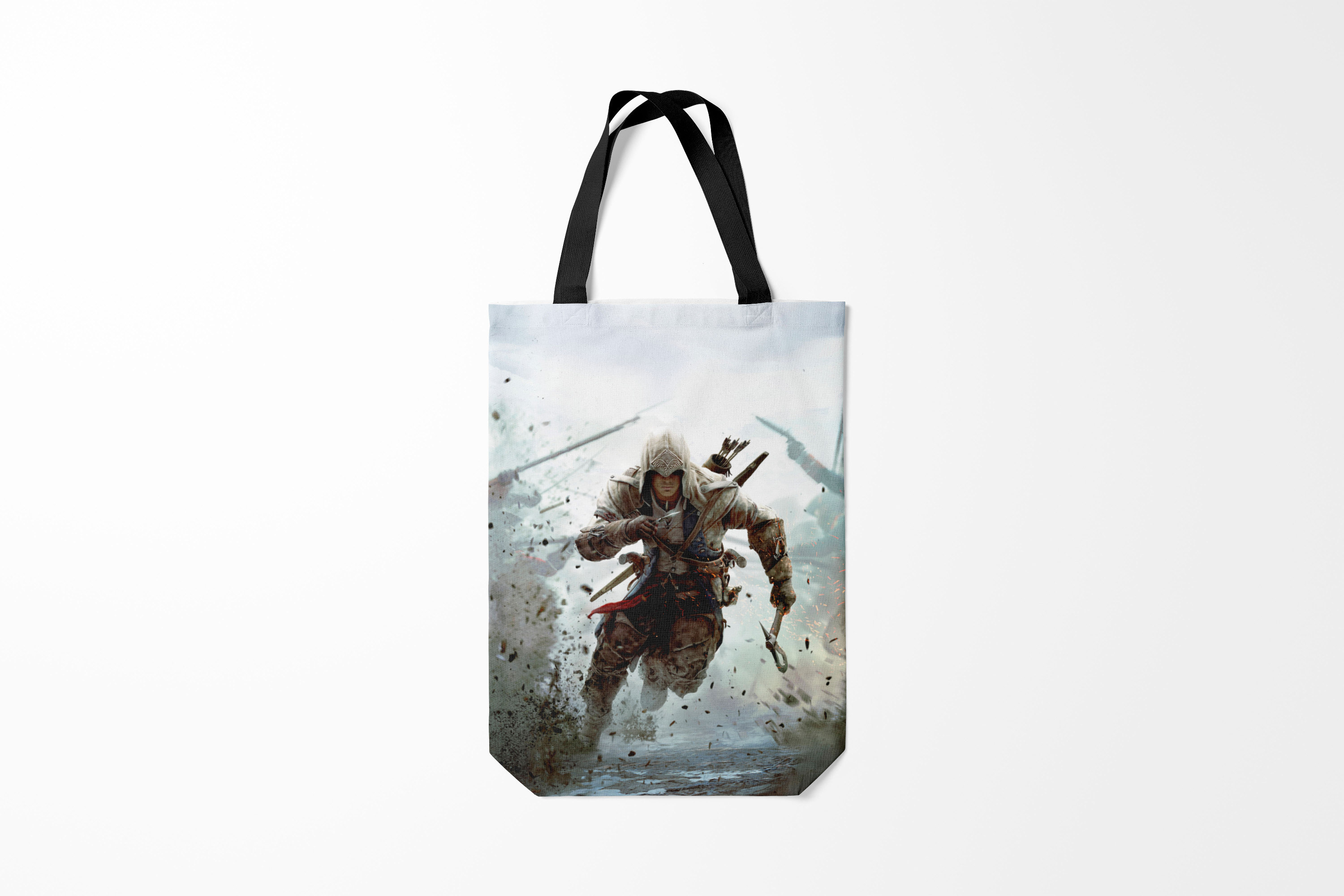 

Сумка шoппер унисекс Burnettie ASSASSINS CREED, черный, ASSASSINS CREED