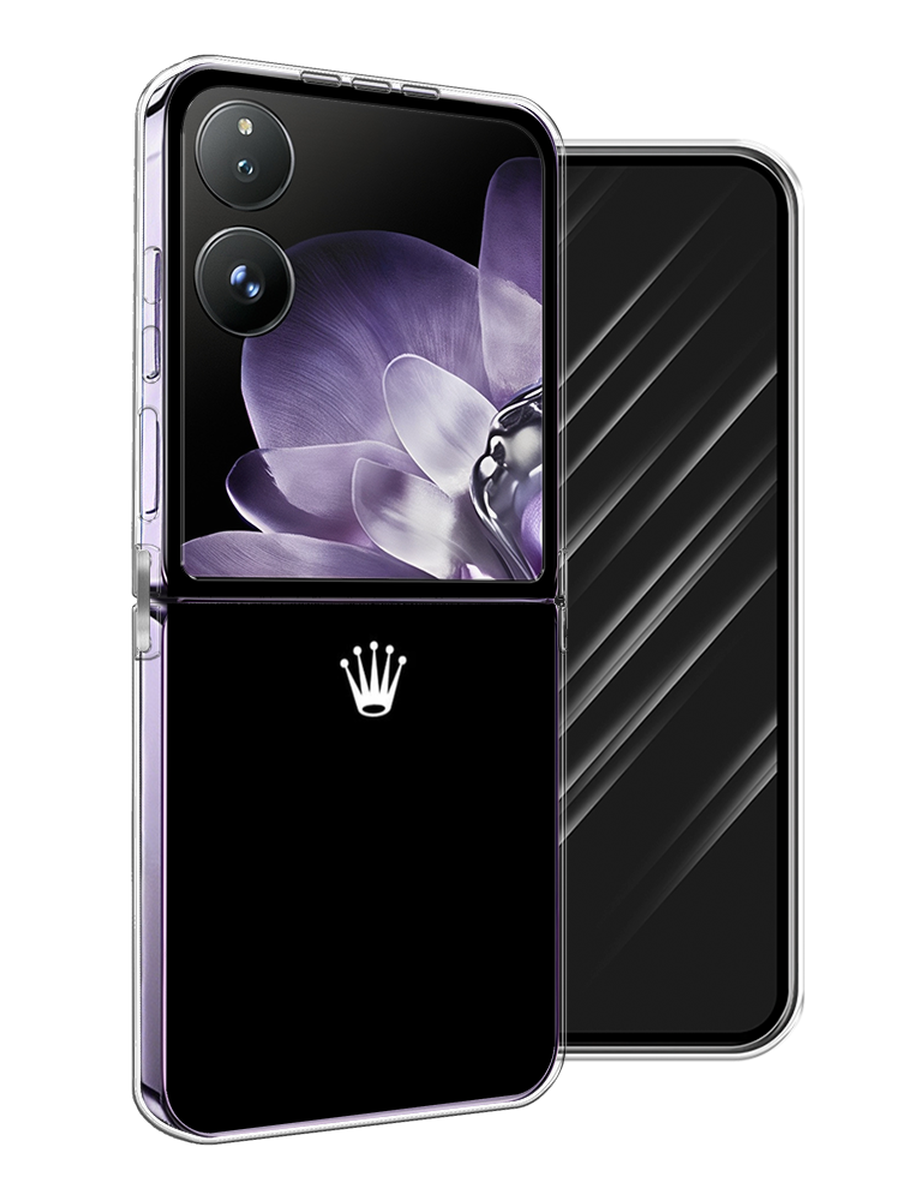 

Чехол Awog на Xiaomi Mix Flip "Белая корона на черном фоне", Черный, 323150-1