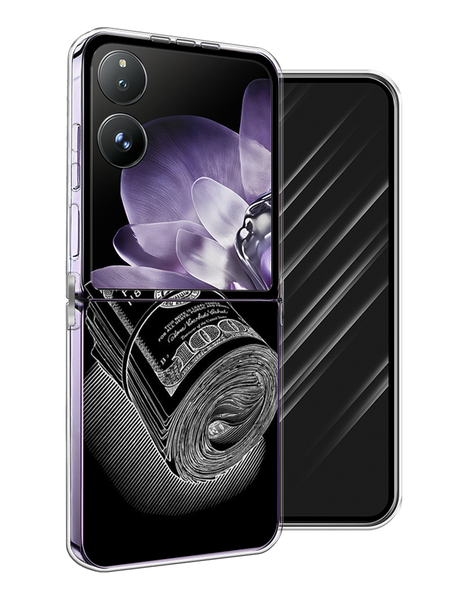 

Чехол Awog на Xiaomi Mix Flip "Кубышка денег", Черный;серебристый, 323150-1