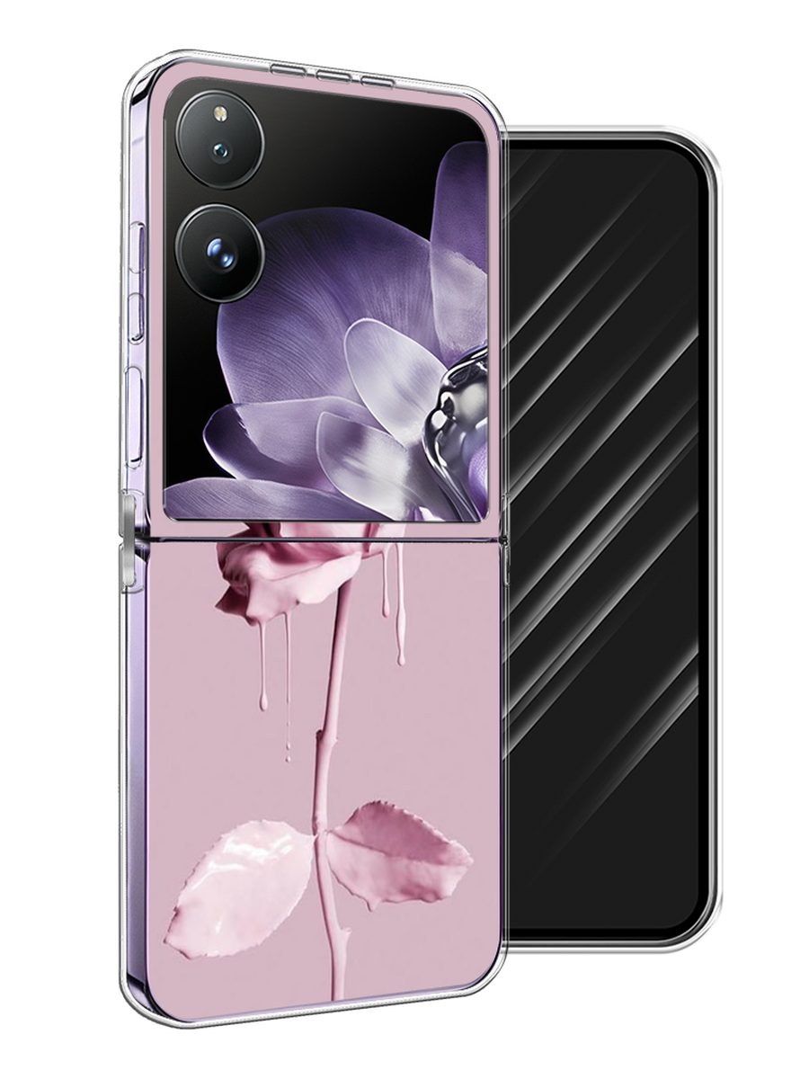 

Чехол Awog на Xiaomi Mix Flip "Роза в краске", Белый;розовый, 323150-1