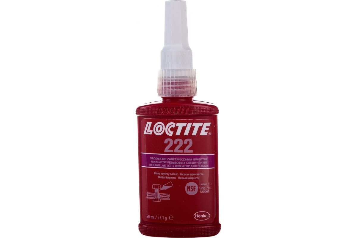 Фиксатор резьбы низкой прочности LOCTITE 222 50мл 245635