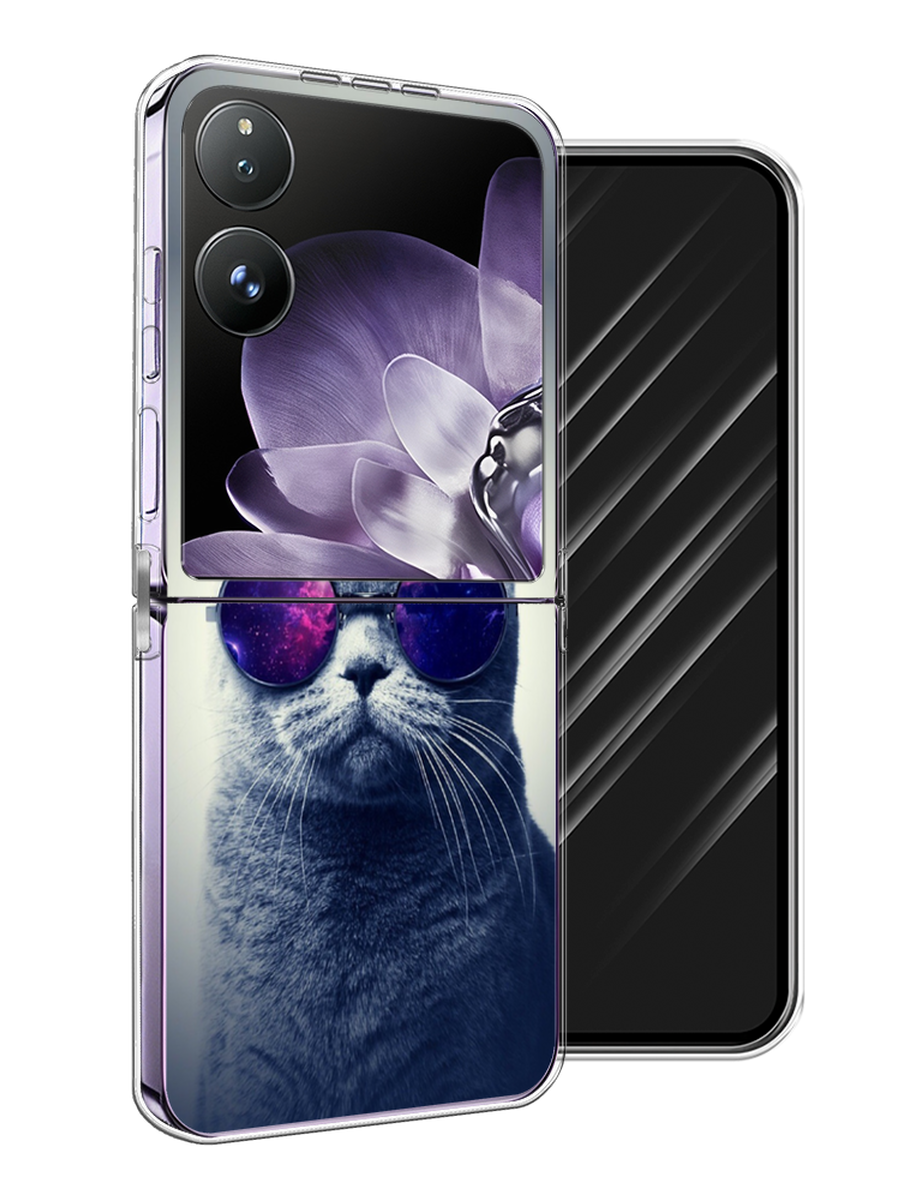 

Чехол Awog на Xiaomi Mix Flip "Космический кот", Бордовый, 323150-1