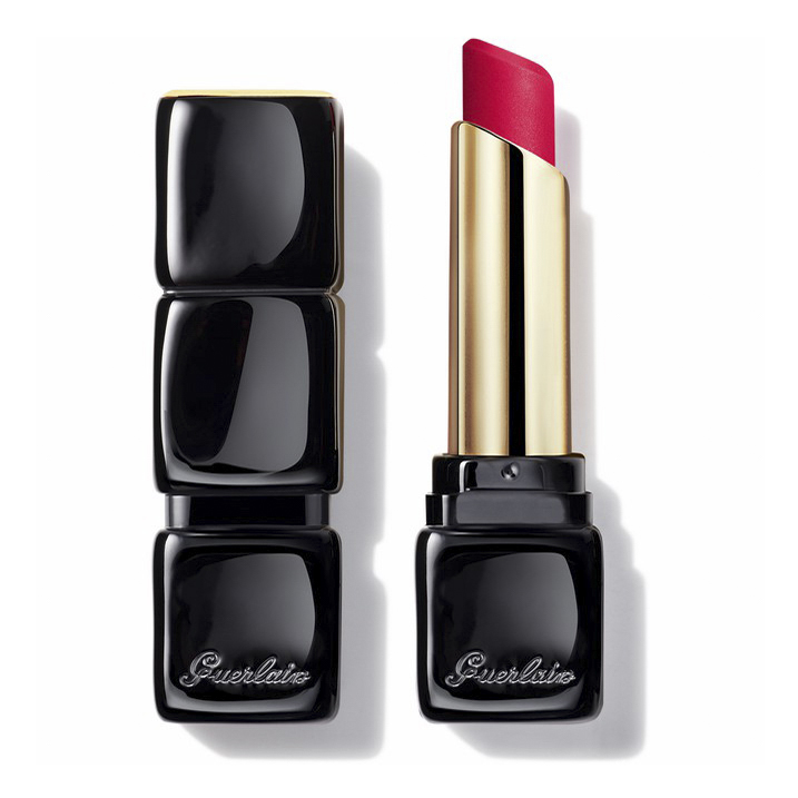 фото Помада для губ guerlain kisskiss tender матовая, lucky pink, №666, 2,8 г