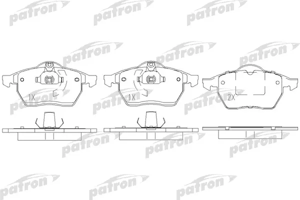 

Колодки тормозные дисковые передн OPEL: CALIBRA A 92-97, VECTRA B 95-02, VECTRA B хечбэк 9