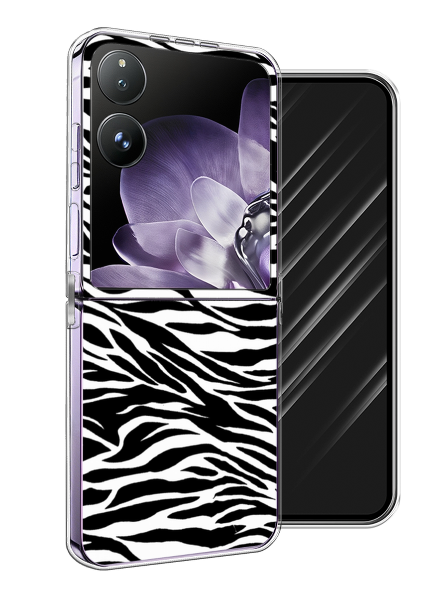 

Чехол Awog на Xiaomi Mix Flip "Принт зебра", Белый;серый;черный, 323150-1