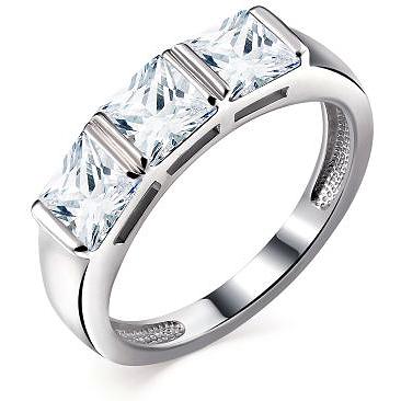 

Кольцо из серебра с фианитом р. 16,5 АЛЬКОР 01-2010_00КЦ-00, 01-2010_00КЦ-00