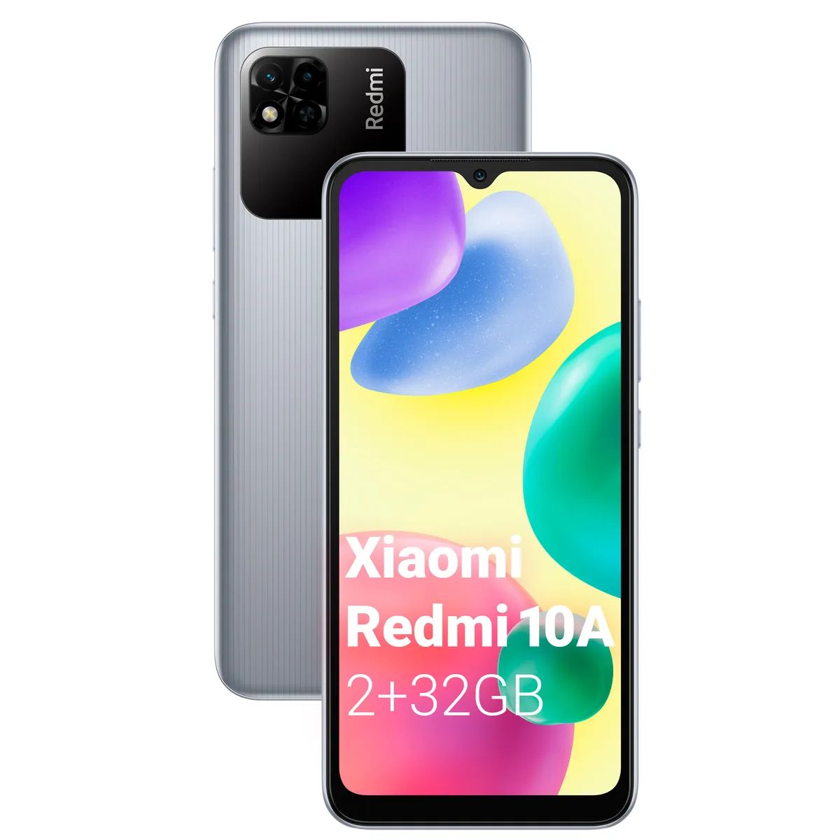 

Смартфон Xiaomi Redmi 10A 2/32GB Chrome Silver (38863), 10A