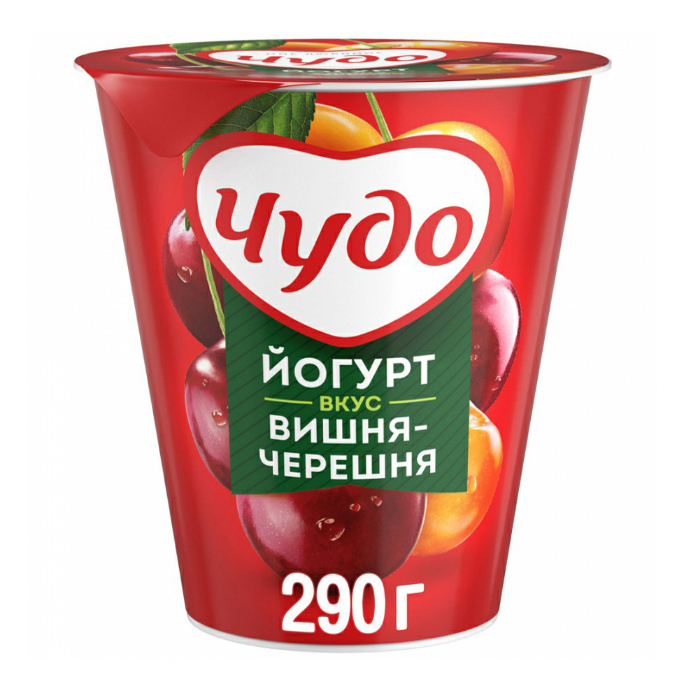 

Йогурт Чудо вишня-черешня 2,5% 290 г