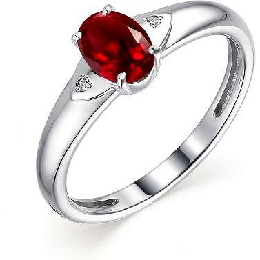 

Кольцо из серебра с гранатом р. 17,5 АЛЬКОР 01-1810_БРГР-00, 01-1810_БРГР-00