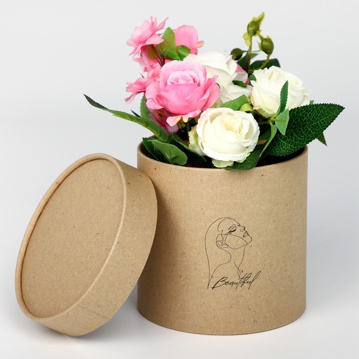

Коробка подарочная Дарите Счастье Beautiful 15 х 15 см, Бежевый