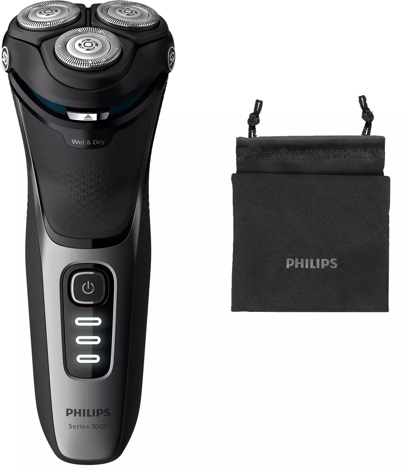 Электробритва Philips S3231/52 черная бритва роторная philips s5880 20