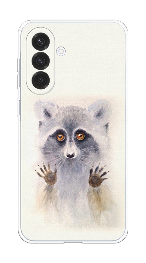 

Чехол на Samsung Galaxy A36 5G Енот за стеклом, Бежевый;серый, 2110650-1