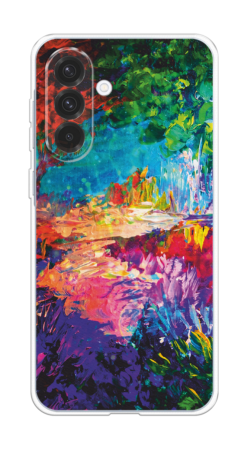

Чехол на Samsung Galaxy A36 5G Лес-гуашь, Синий;розовый;зеленый, 2110650-1