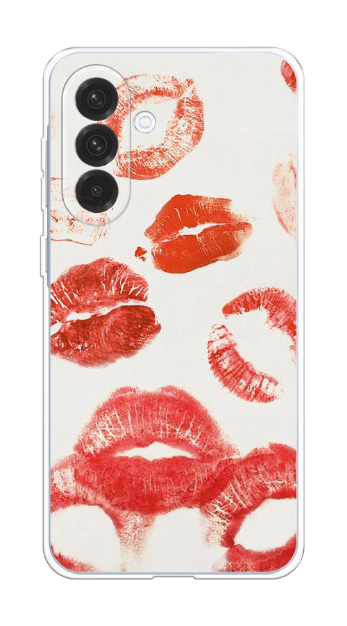 

Чехол на Samsung Galaxy A36 5G Следы помады, Красный;бордовый;белый, 2110650-1