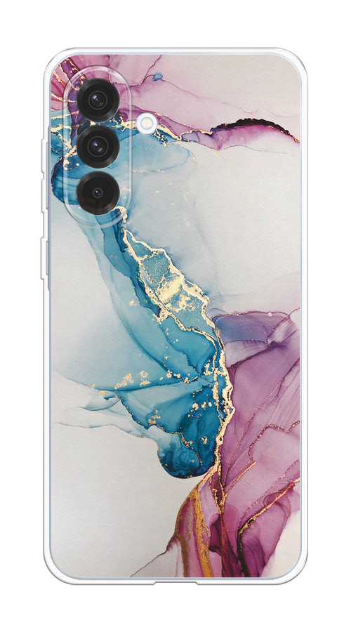 

Чехол на Samsung Galaxy A36 5G Розовые разводы рисунок, Синий;розовый;золотистый, 2110650-1