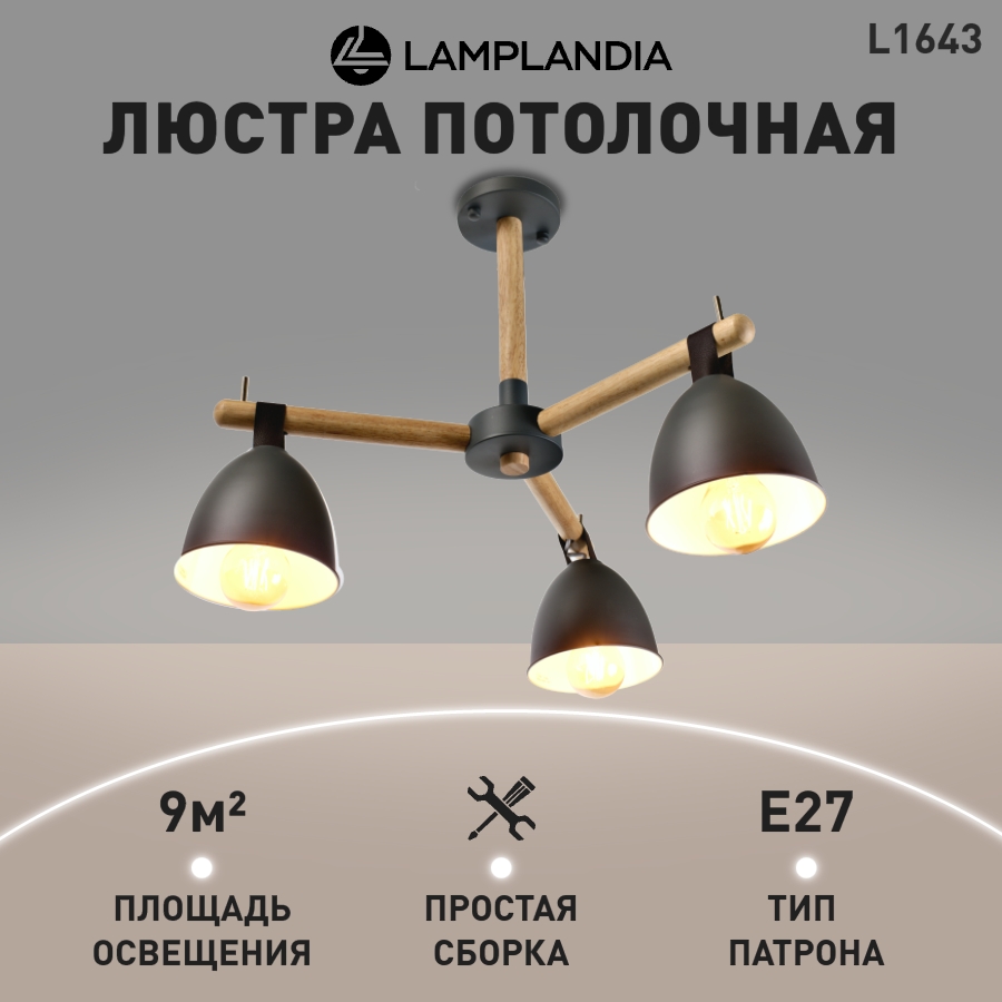 Люстра потолочная Lamplandia L1643 4167₽