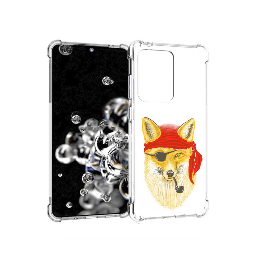 

Чехол MyPads Tocco для Samsung Galaxy S20 Ultra лиса-пират (PT144384.494.440), Прозрачный, Tocco