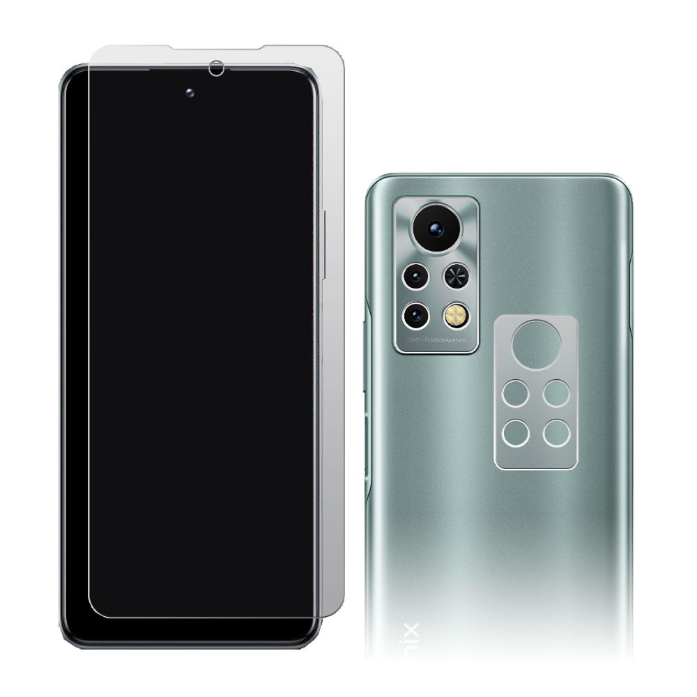 

Стекло защитное гибридное МАТОВОЕ Krutoff для INFINIX Note 11S + защита блока камер