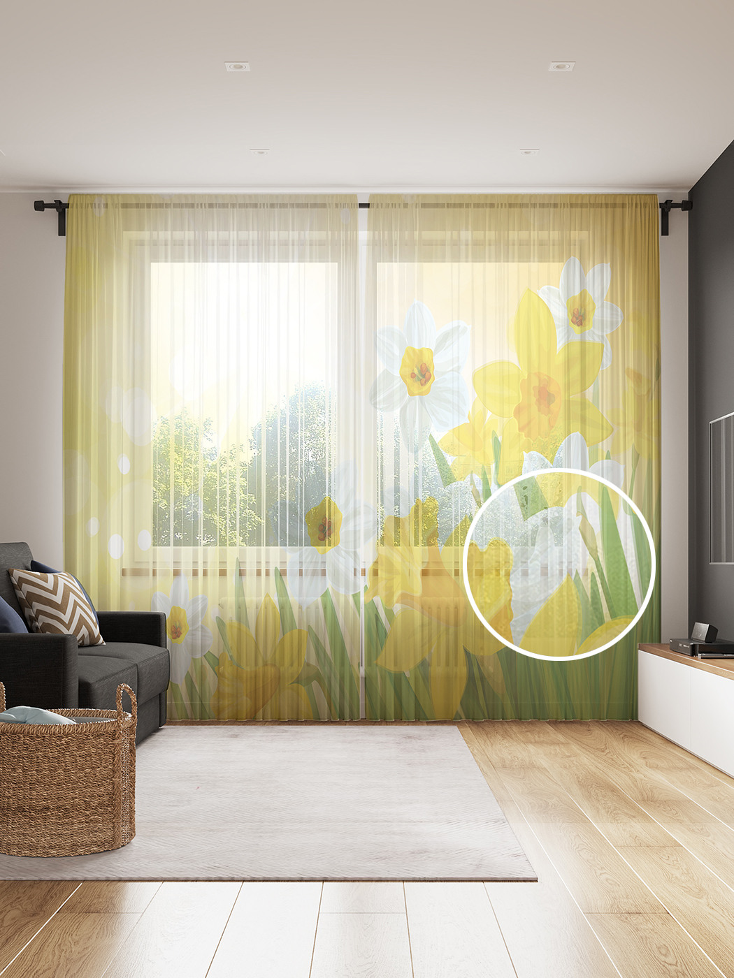 

Фототюль JoyArty "Природа процветает" 145x265см (2 полотна со шторной лентой + 50 крючков), Природа процветает