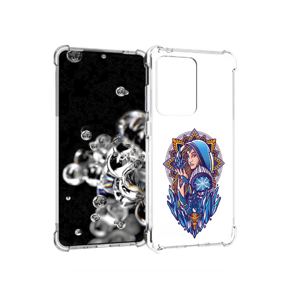 

Чехол MyPads Tocco для Samsung Galaxy S20 Ultra кристал мейден дота 2 (PT144384.494.415), Прозрачный, Tocco