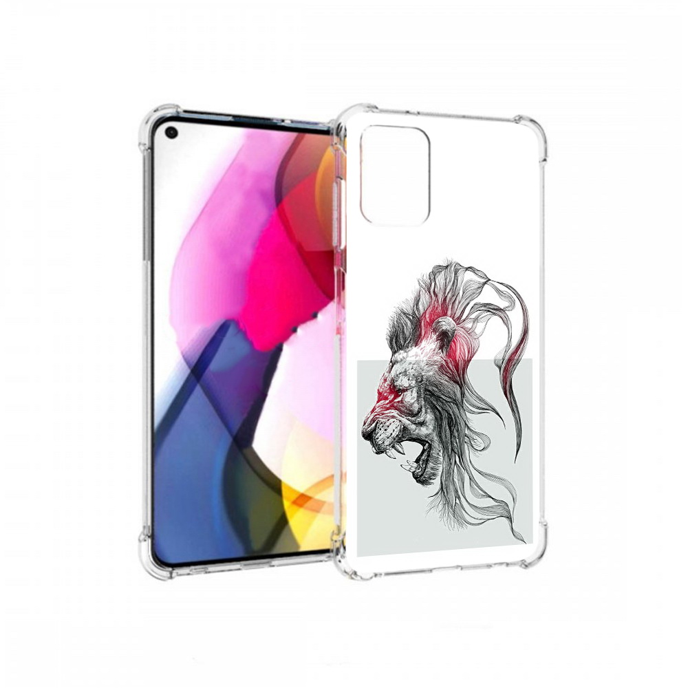 

Чехол MyPads Tocco для Motorola Moto G разъяренный лев (PT227060.366.576), Прозрачный, Tocco