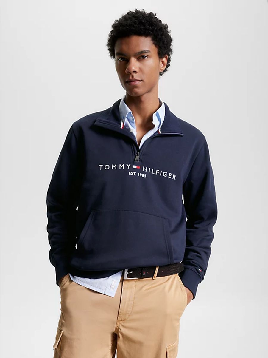 Свитшот мужской Tommy Hilfiger MW0MW20954 синий XL