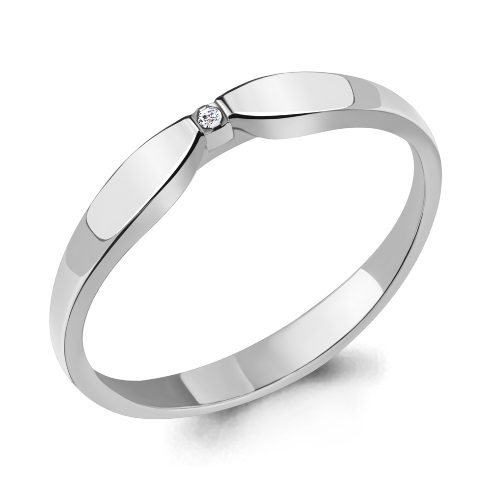 

Кольцо из серебра с бриллиантом р. 16 Aquamarine 060109_925_р, 060109_925_р