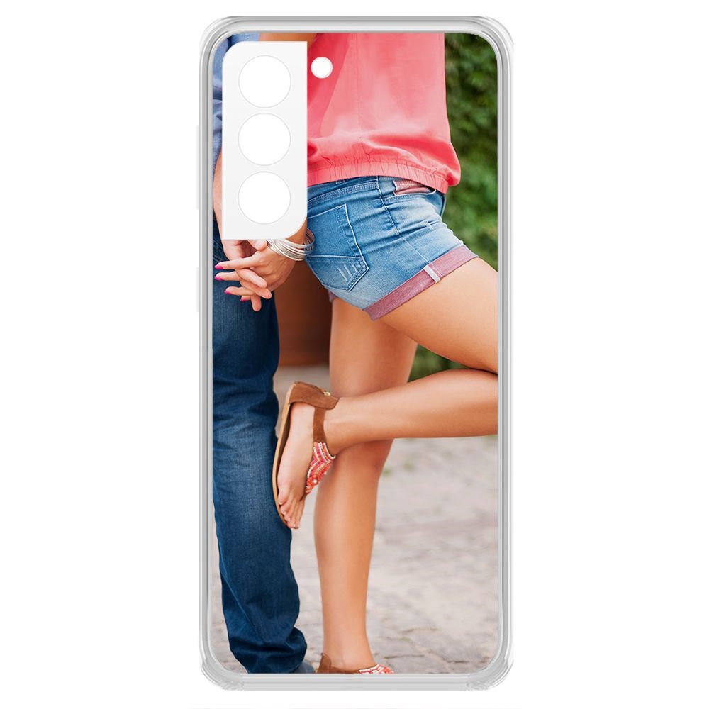 фото Чехол-накладка krutoff clear case босоножки женские для samsung galaxy s21+ (g996)