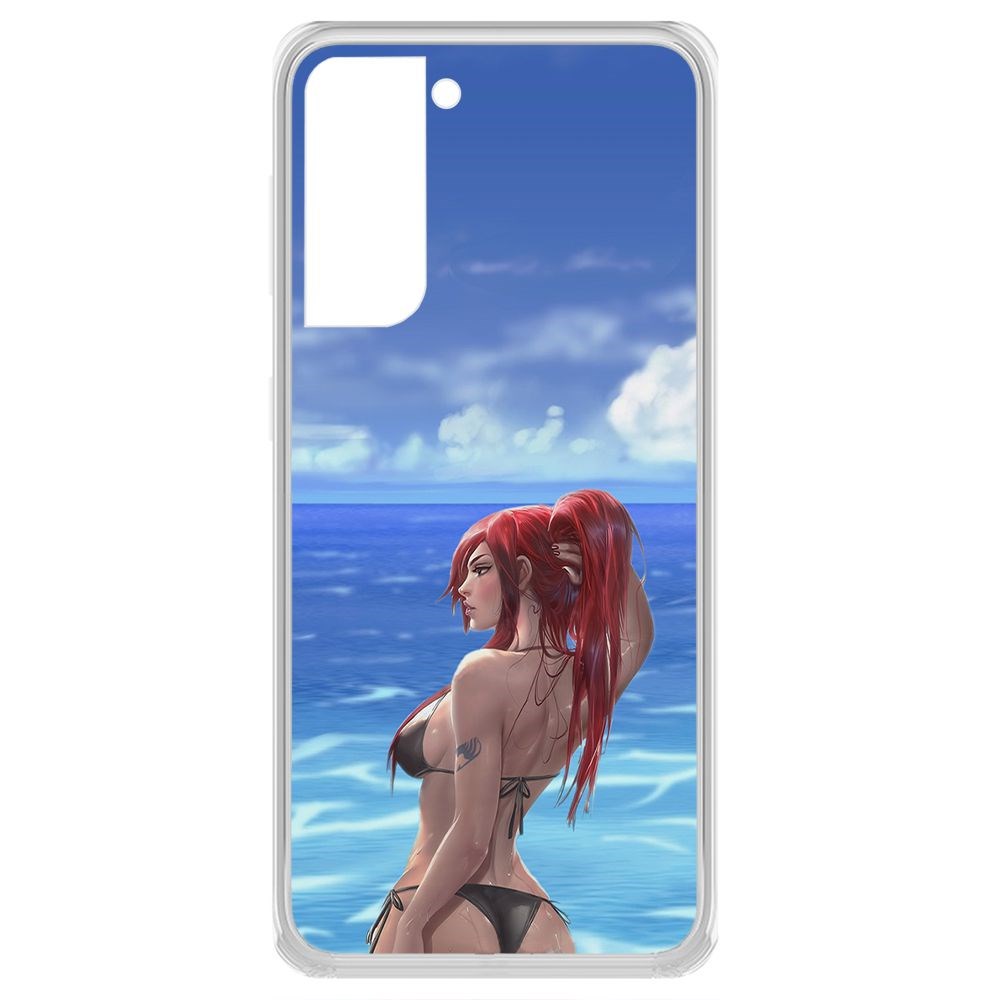 

Чехол-накладка Krutoff Clear Case Купальник женский для Samsung Galaxy S21 (G991), Прозрачный