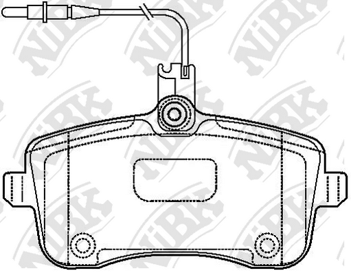 

Тормозные колодки NiBK передние для Peugeot 407 2004- PN0469W