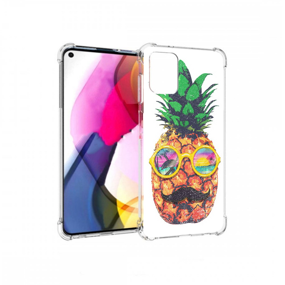 

Чехол MyPads Tocco для Motorola Moto G прикольный ананас с лицом (PT227060.366.556), Прозрачный, Tocco