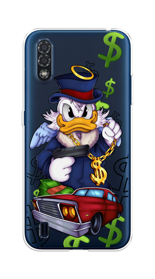 

Чехол на Samsung Galaxy M01 "Scrooge McDuck with a Gold Chain", Красный;синий;белый, 2101150-6