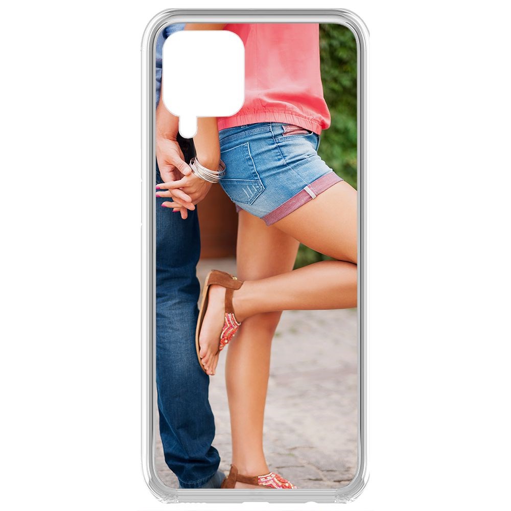 Чехол-накладка Krutoff Clear Case Босоножки женские для Samsung Galaxy A12 (A125)